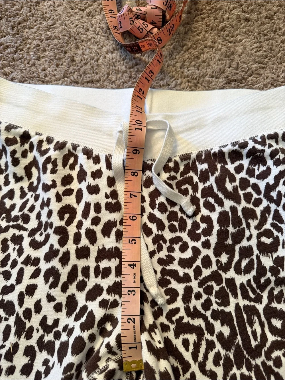J.Crew Vintage Fleece leopard joggers size S